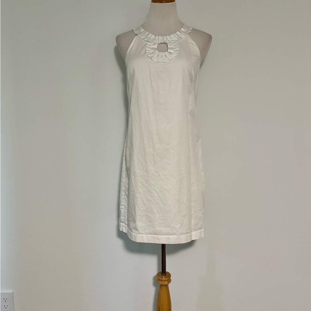 Elegant White Halter Dress